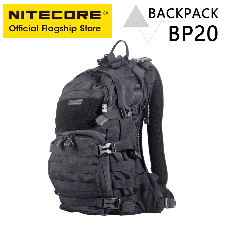 Rucksack Military Style - NITECORE BP20 20L กระเป๋าเป้สะพายหลังเดินทางกระเป๋า 1000D ไนลอน