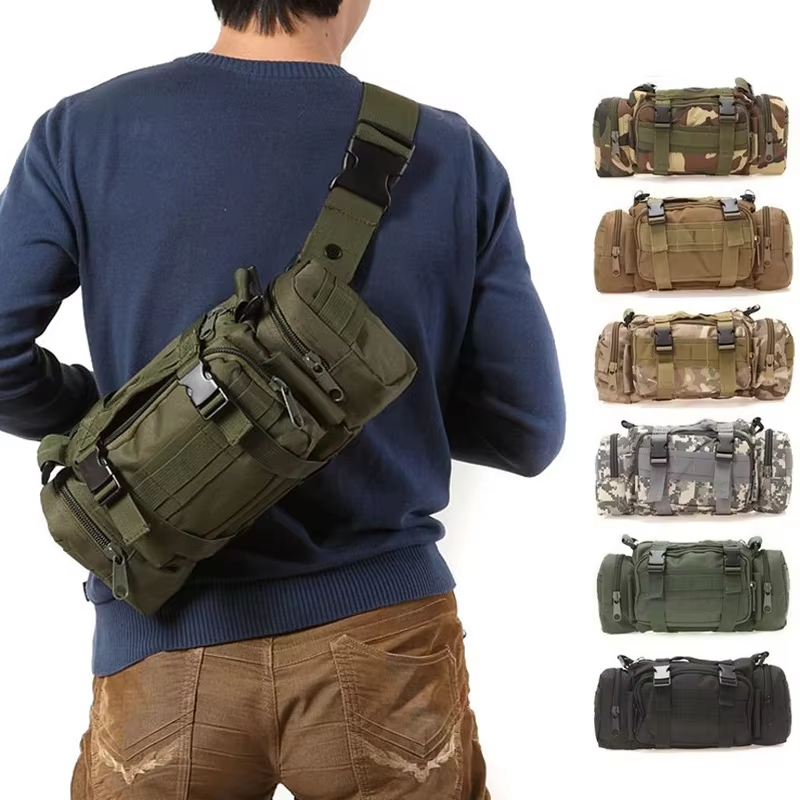 Hiking Backpack Waterproof - กระเป๋าคาดเอวแบบยุทธวิธีสำหรับผู้ชาย กันน้ำ เหมาะสำหรับตั้งแคมป์ เดินป่า มีช่องใส่ของ 3