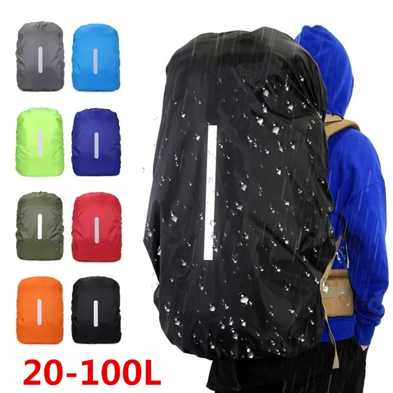 Rain Cover Backpack - ใหม่สะท้อนแสงกระเป๋าเป้สะพายหลังกันน้ํา Rain Cover 20L-100L กลางแจ้ง Night