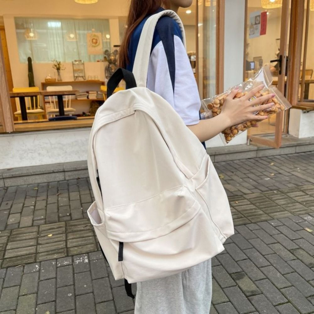School Backpack Teen - กระเป๋าเป้นักเรียนกระเป๋าผู้หญิงกระเป๋านักเรียนกันน้ำความจุมากกระเป๋าสะพายหลังกระเป๋าแฟชั่นอิน