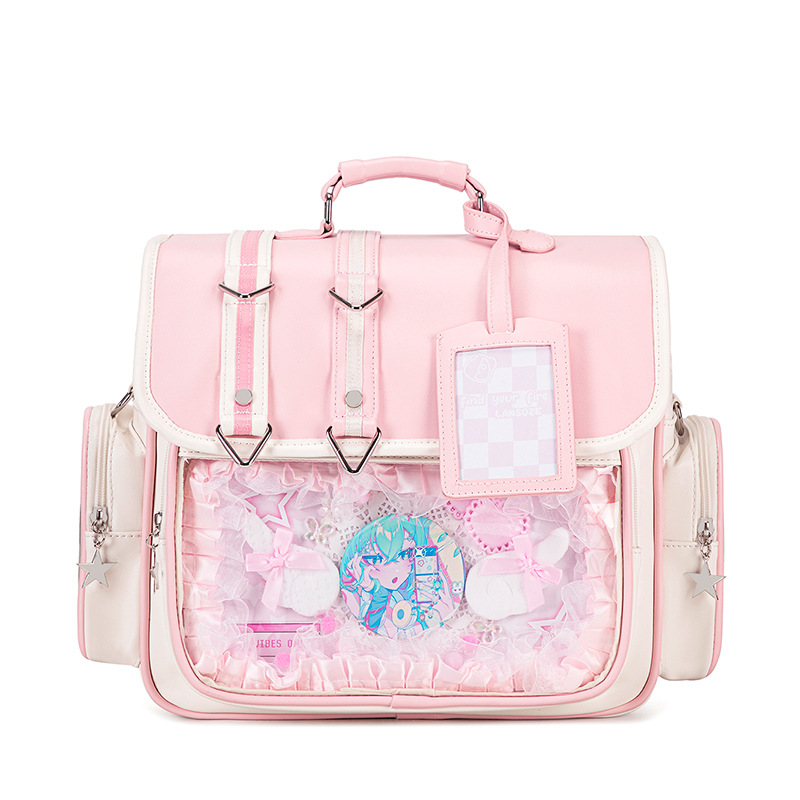 Fashion Backpack Women - กระเป๋านักเรียนญี่ปุ่น กระเป๋าหนังสือแบบถือสำหรับเด็กผู้หญิง กระเป๋าเป้สะพายหลังน่ารัก กระเป๋าเครื่องแบบ JK กระเป๋า