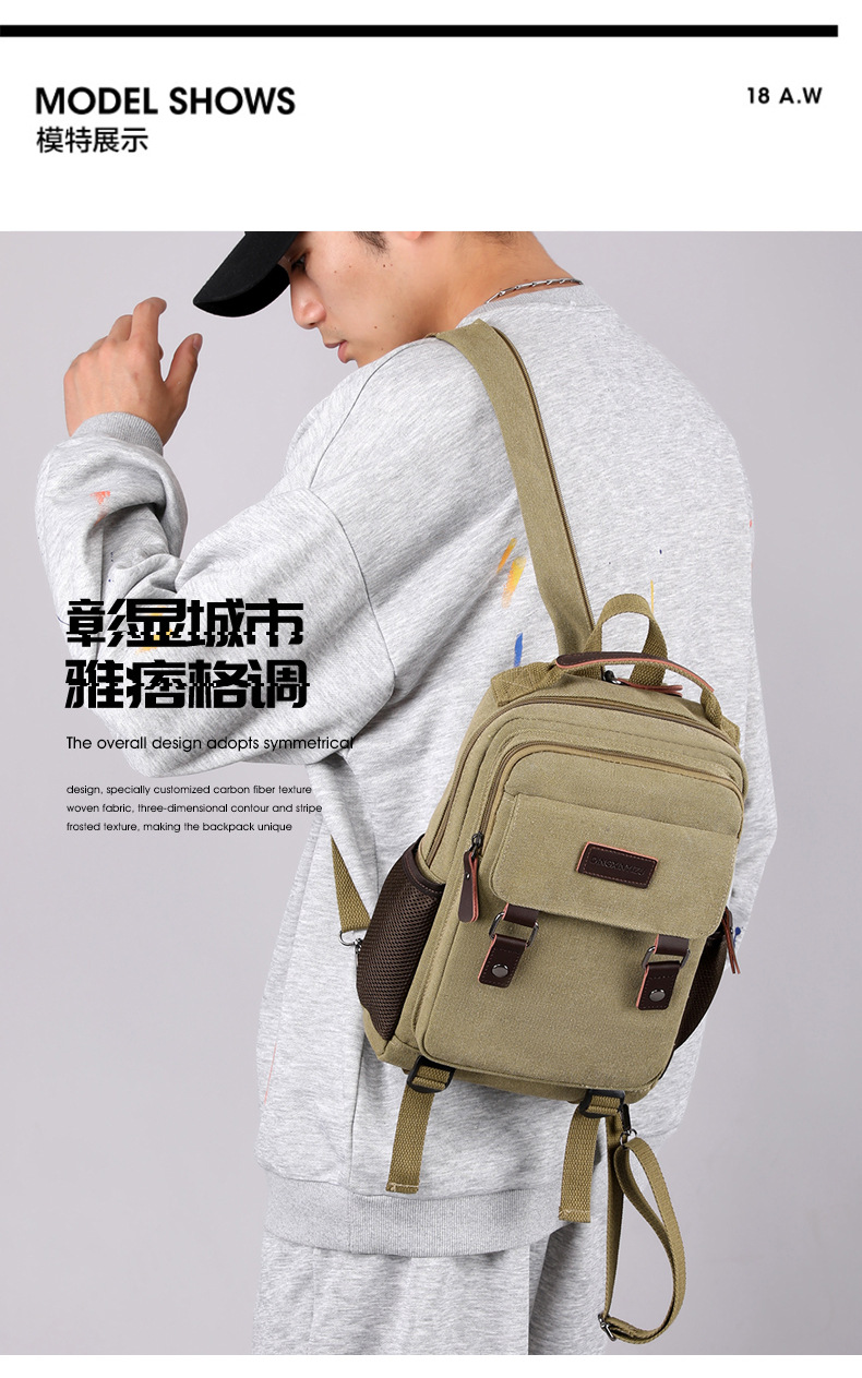 Canvas Backpack Casual - ใหม่ผ้าใบกระเป๋าผู้ชายกระเป๋าเป้สะพายหลังขนาดใหญ่ธุรกิจเดินทางมัลติฟังก์ชั่ไหล่กระเป๋าผู้หญิง Мужрmochila sac
