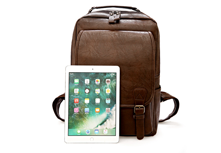 Business Backpack Brief - กระเป๋าเป้สะพายหลังแล็ปท็อปกันน้ำ Pu มัลติฟังก์ชั่น กระเป๋าเดินทางธุรกิจป้องกันการโจรกรรม กระเป๋าเป้สะพายหลังผู้ชายน้ำหนักเบาทนทานสำหรับทำงาน