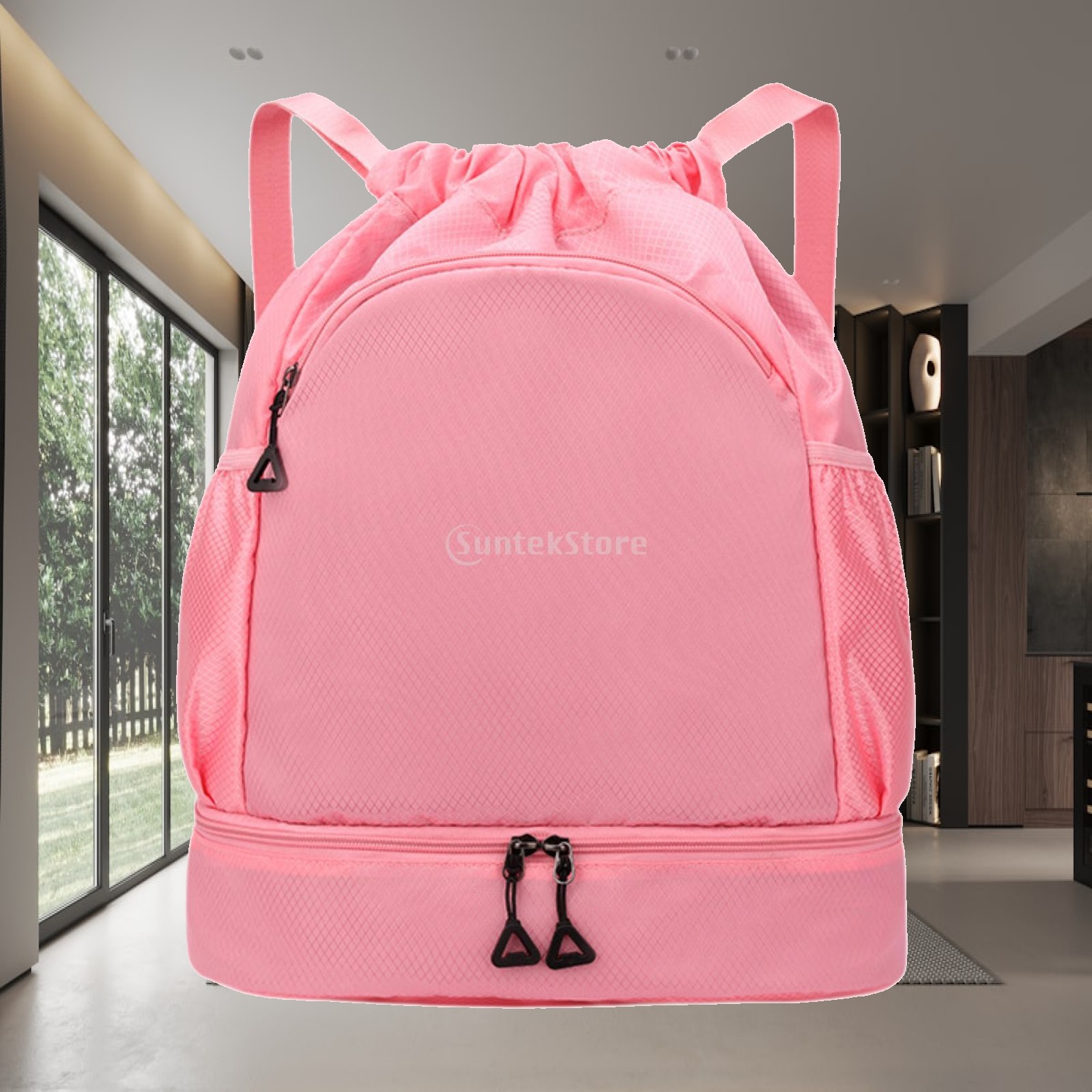 Drawstring Gym Bag - กระเป๋าเป้สะพายหลังแบบมีเชือกผูกสำหรับกิจกรรมกลางแจ้ง ของขวัญ พกพาสะดวก ใช้สำหรับว่ายน้ำ เล่นกีฬา ออกกำลังกาย