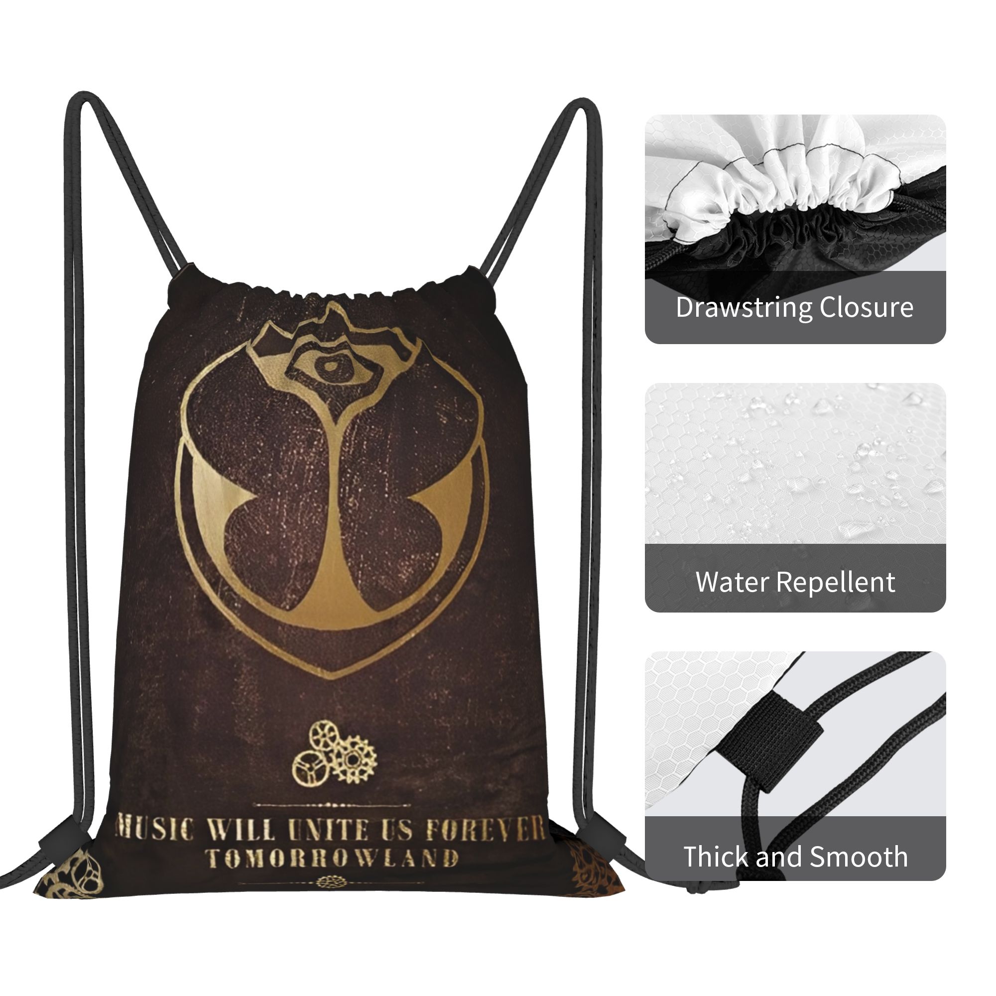 กระเป๋าเชือกรูดทอมอร์โมลด์แลนด - Drawstring Gym Bag บทวิจารณ์และราคา