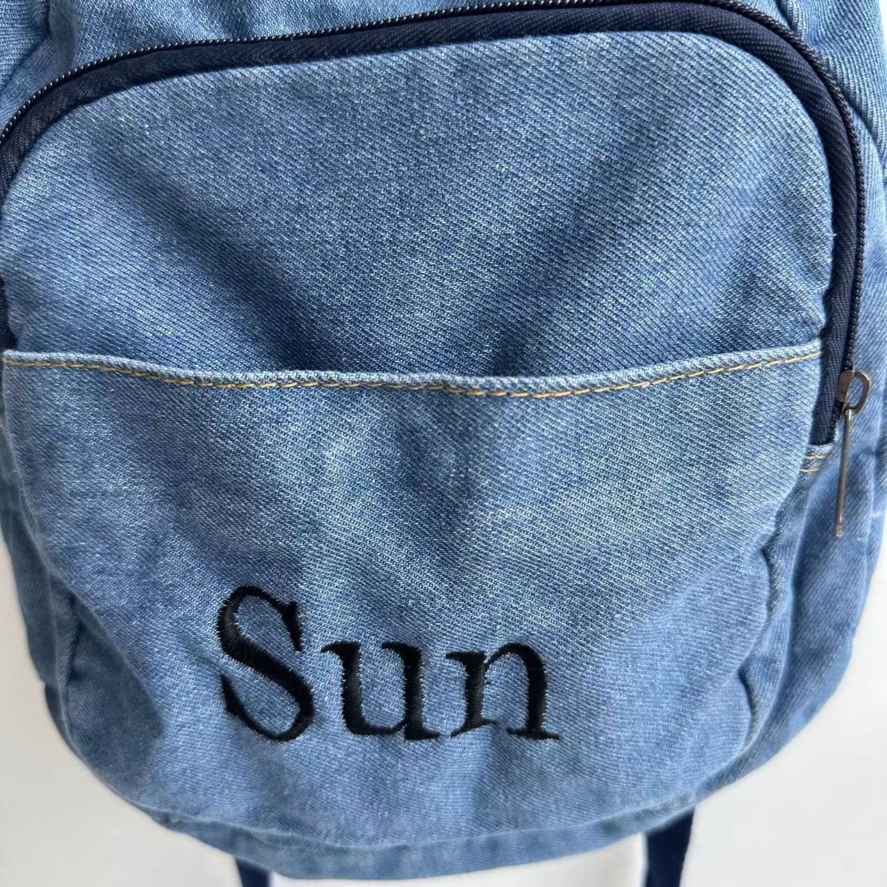 กระเป๋าเป้ผ้าเดนิมเด็กผู้หญิงก - Canvas Backpack Casual บทวิจารณ์และราคา