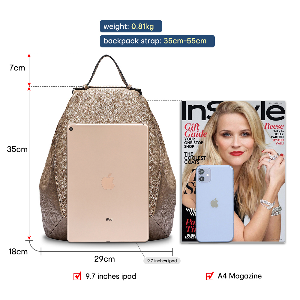 Zency ผู้หญิง 100% ของแท้หนัง  - Travel Backpack Anti Theft บทวิจารณ์และราคา