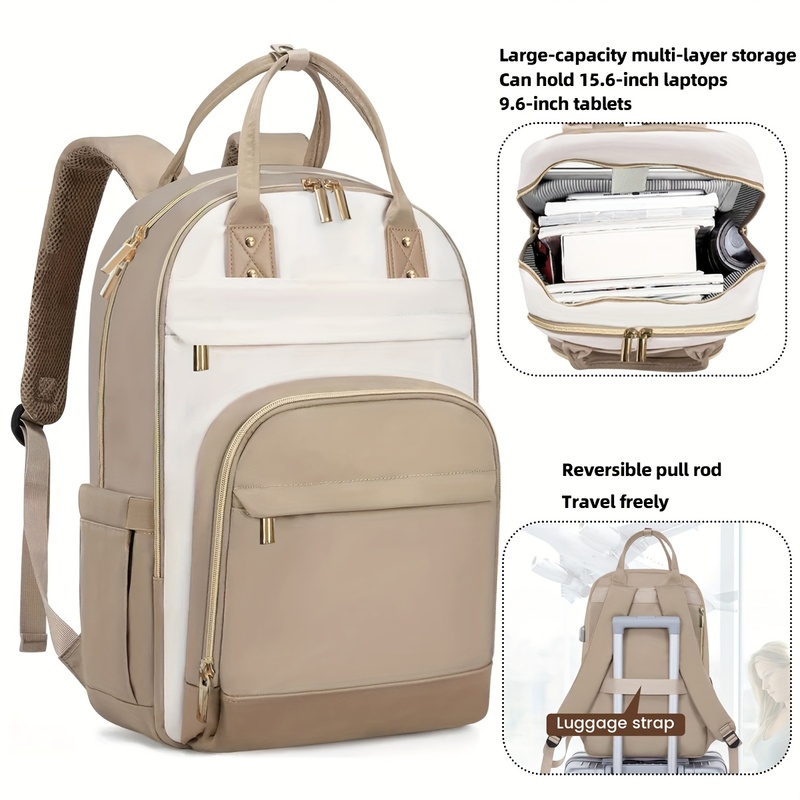 กระเป๋าเป้สะพายหลังผู้หญิงหลาก - Canvas Backpack Casual บทวิจารณ์และราคา