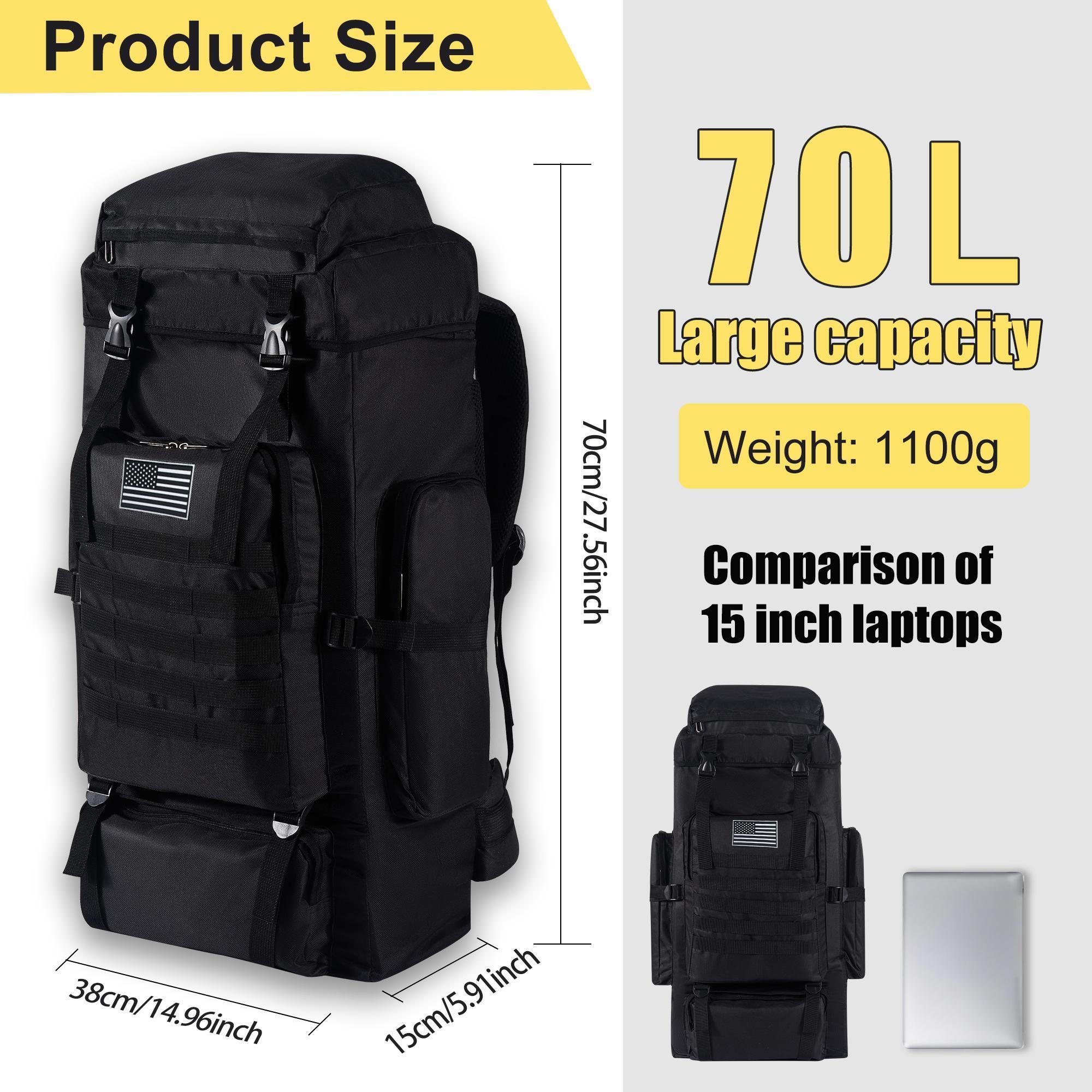 กระเป๋าเป้เดินป่าแบบมืออาชีพขน - Hiking Backpack Waterproof บทวิจารณ์และราคา