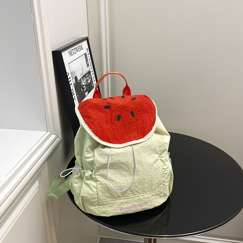 ใหม่สตรีฤดูร้อนน่ารักการ์ตูนผล - Canvas Backpack Casual บทวิจารณ์และราคา