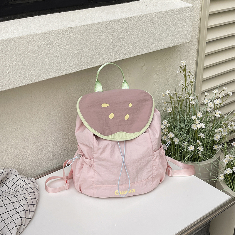 ใหม่สตรีฤดูร้อนน่ารักการ์ตูนผล - Canvas Backpack Casual บทวิจารณ์และราคา