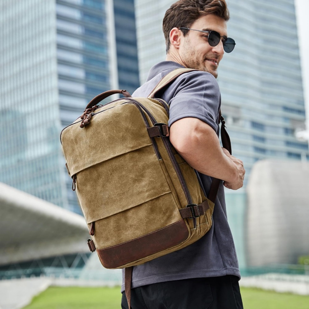 กระเป๋าเป้เดินทางสำหรับผู้ชาย  - Canvas Backpack Casual บทวิจารณ์และราคา