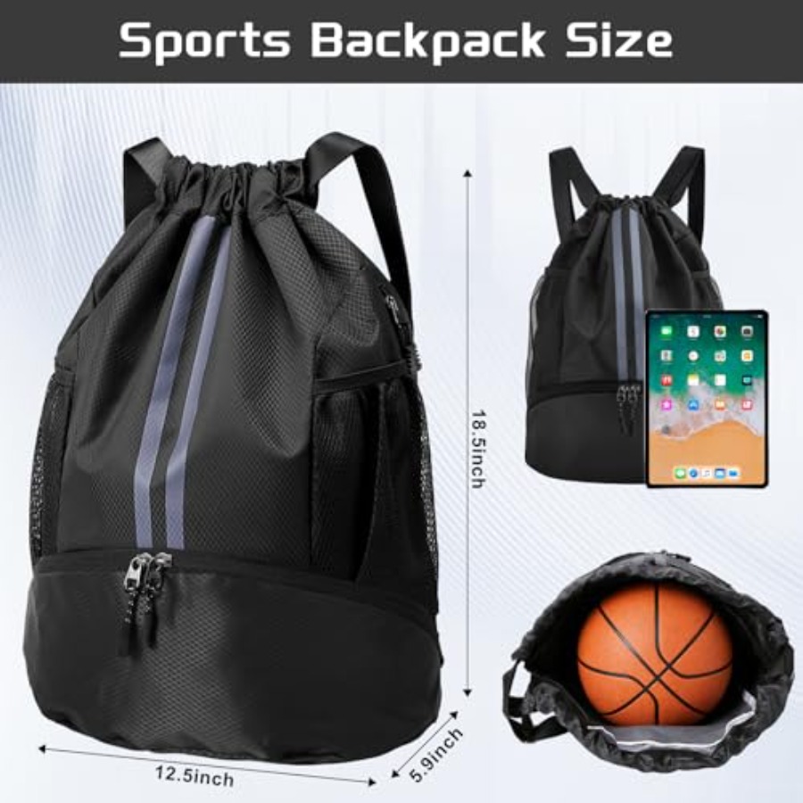 กระเป๋าเป้สะพายหลังแบบมีเชือกผ - Drawstring Gym Bag บทวิจารณ์และราคา