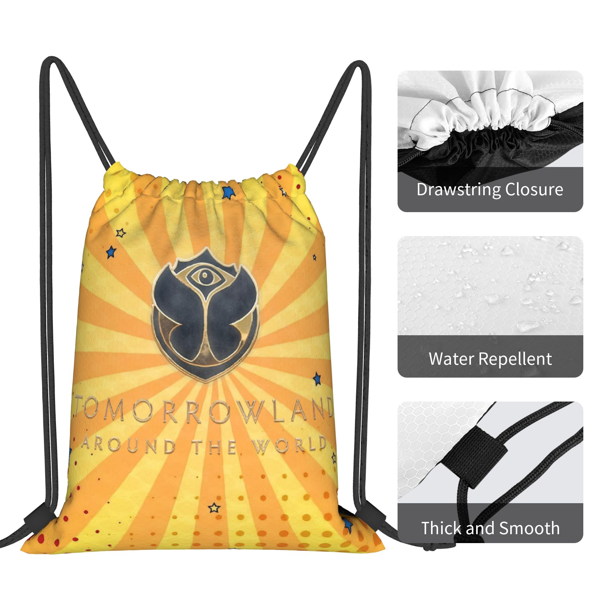 กระเป๋าเชือกรูดสำหรับเทศกาลดนต - Drawstring Gym Bag บทวิจารณ์และราคา
