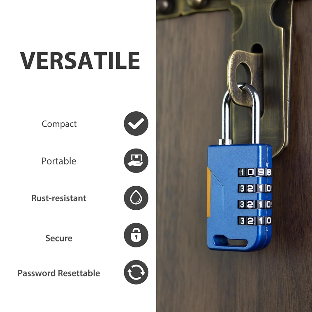 กุญแจรหัส 4 หลัก พร้อมสายเคเบิ - Travel Backpack Anti Theft บทวิจารณ์และราคา