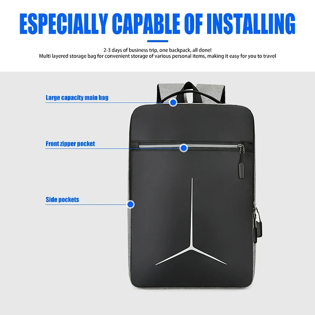 กระเป๋าเป้สะพายหลังกันขโมยแบบก - Travel Backpack Anti Theft บทวิจารณ์และราคา